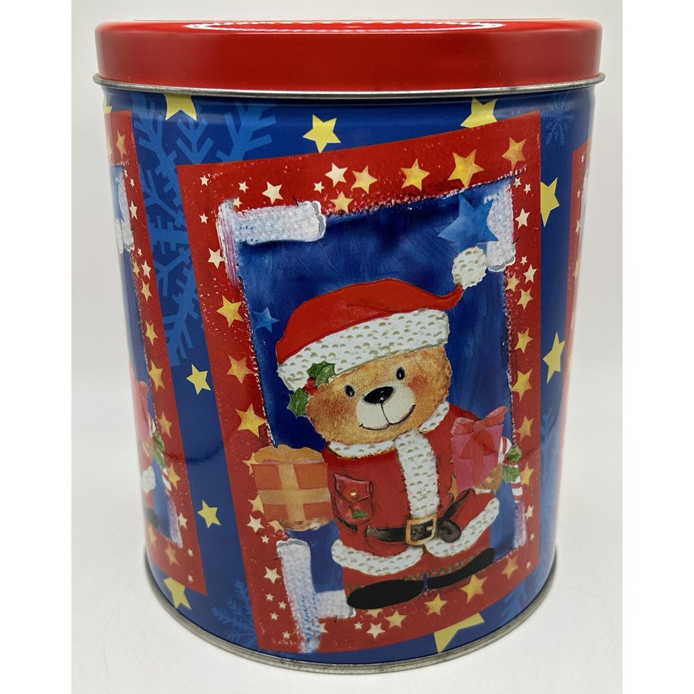Shortbread Cookies Collectors Tin Little Dutch Boy Bakery Christmas Bear Vintage